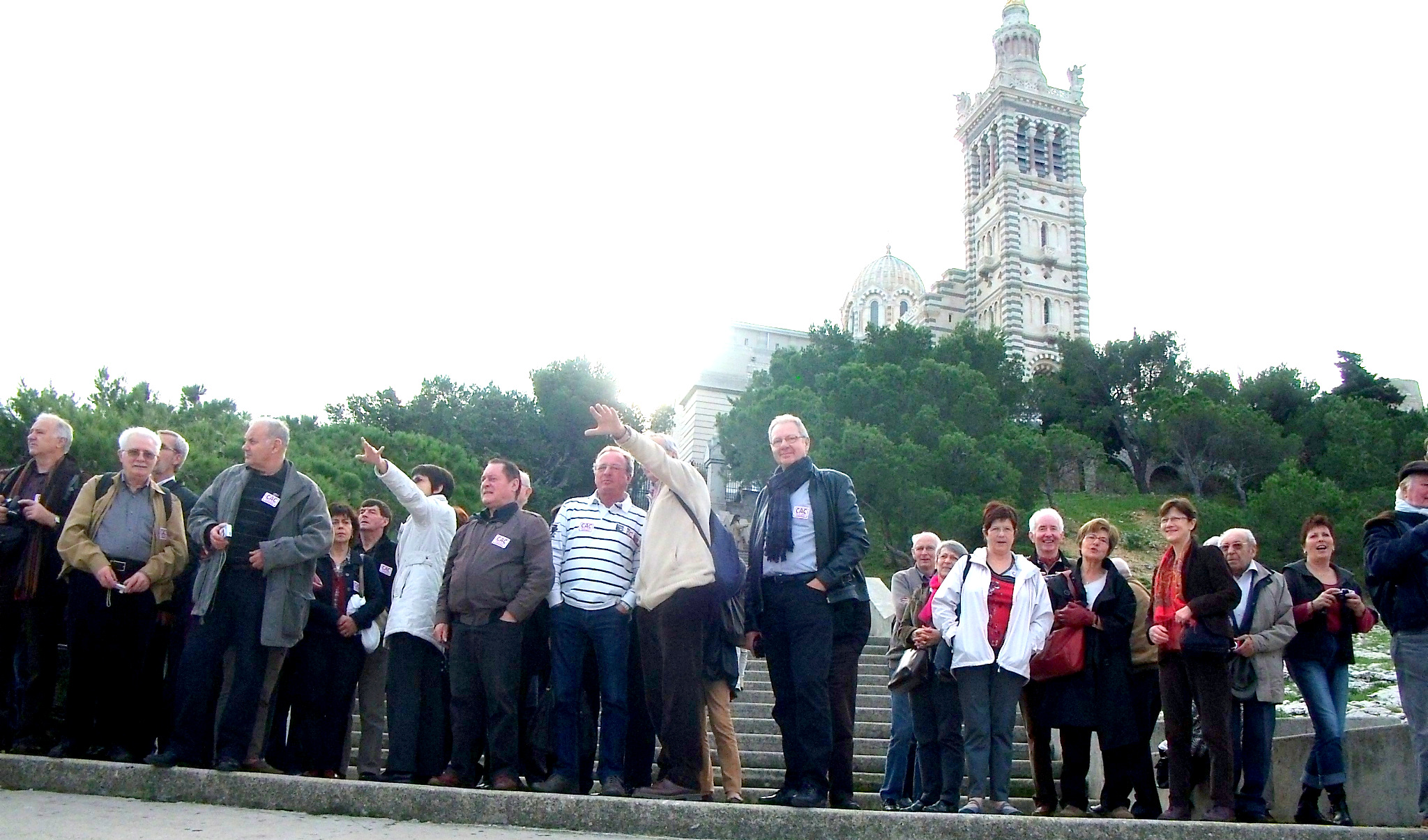 LE GROUPE CAC EN 2012 a MARSEILLE AU PIEDS DE LA BONNE MERE